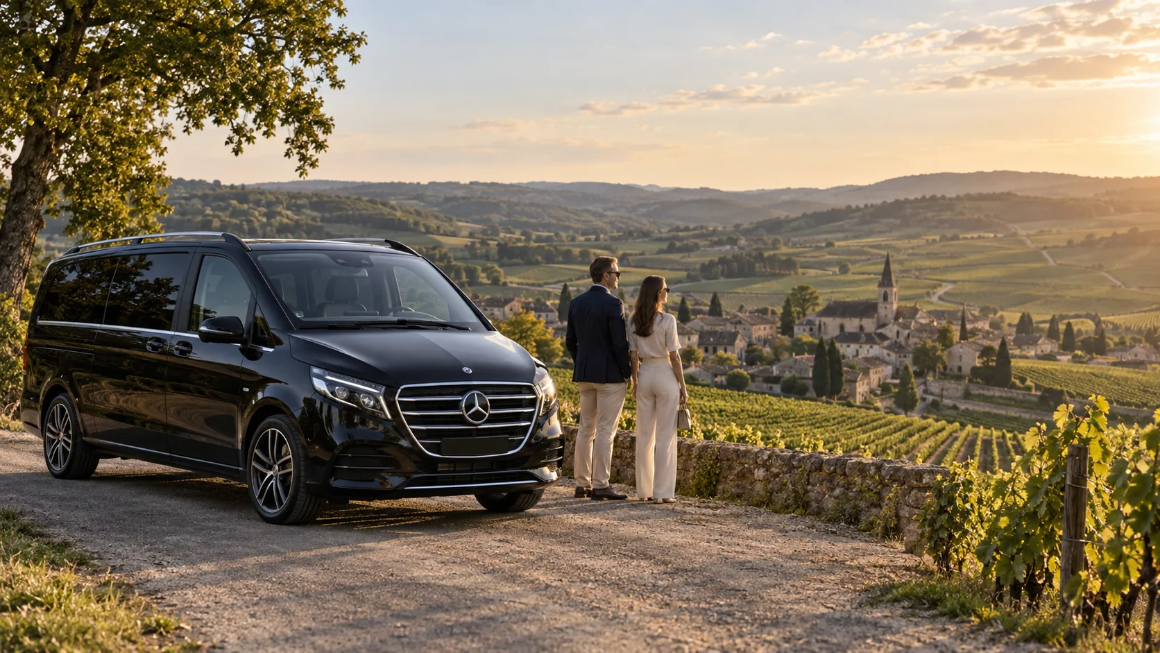 Private chauffeur tour through the French vineyards